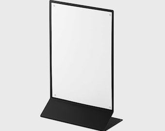 Sleek Metal Tabletop Sign Holder – Modern A5 Display Stand for Menus & Promotions