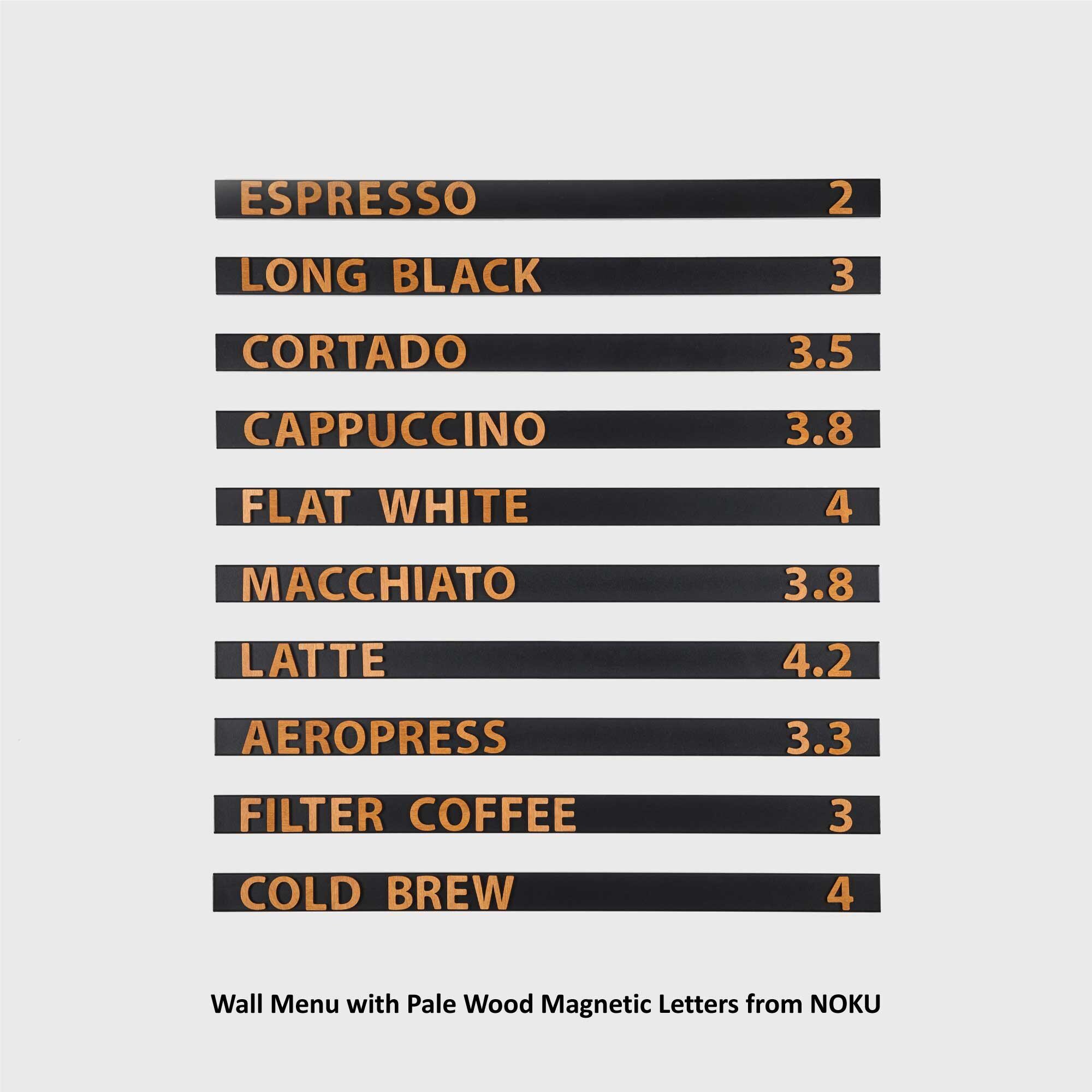 Metal Menu Card Magnetic Menu Board Kit for Cafes & Restaurants – Customizable Metal ...