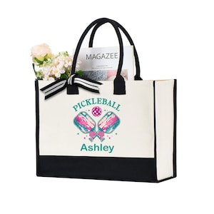 Personalized Pickleball Tote Bag: Gift for Pickleball Lovers