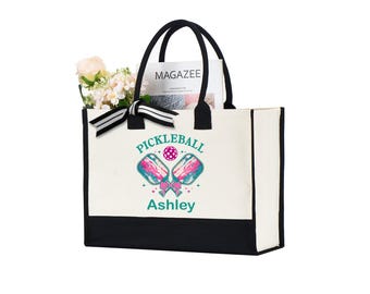 Personalized Pickleball Tote Bag: Gift for Pickleball Lovers