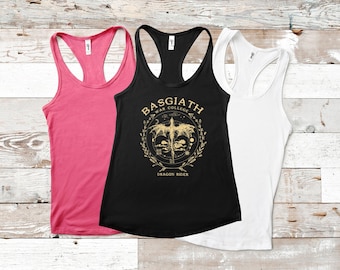 Fourth Wing Tank Top, Basgiath War College Tank Top, Basgiath Tank Top, Gift for Readers, Basgiath Gift, Bookish Tank Top, Fantasy Bookish