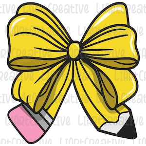 Coquette Teacher Png, Laço de lápis png, Design de PNG de escola de professores, Professor PNG, ensino png, Ensinar png, educador png, Volta às aulas png