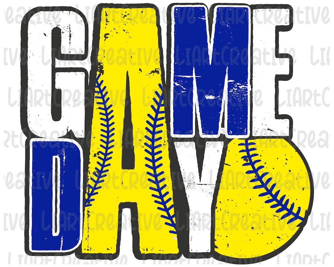 Softball Game Day PNG File, Softball Retro Png Sublimation Design