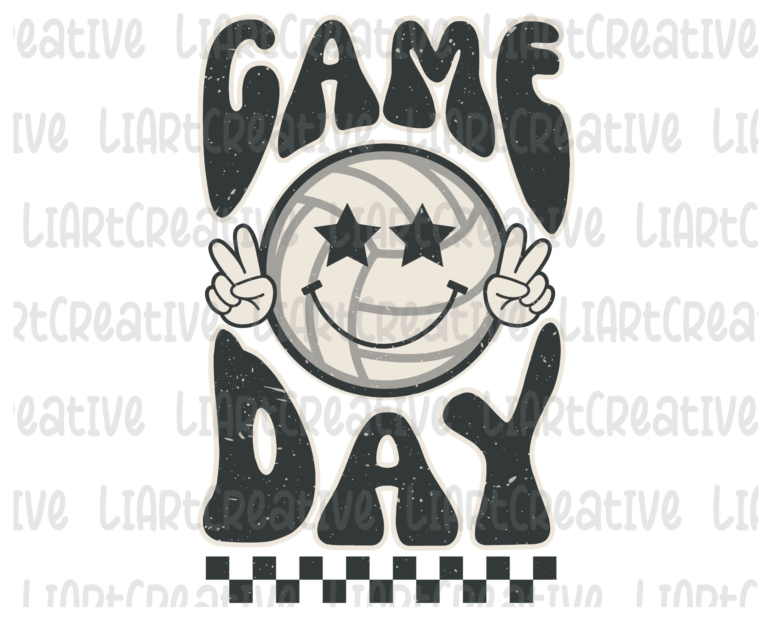 Volleyball Game Day Smile Png Volleyball Smiled Png - Etsy