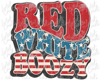 Rot Weiß & Boozy retro PNG, 4. Juli Png, 4. Juli png, patriotisch png, Amerika Retro Png, Sublimation Design Download