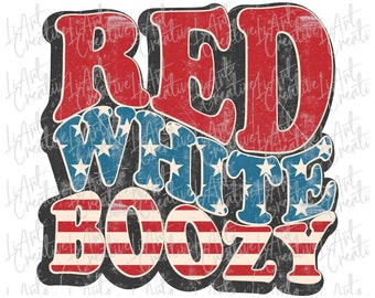 Red White & Boozy retro PNG, 4th Of July Png, July 4th png, Patriotic png, America Retro Png, Sublimation Design Download