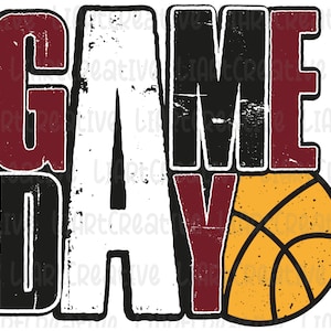 Game Day Basketball PNG Design, Basketball Retro Maroon Png Sublimation Design, Basketball png, Basketball png sublimation designs