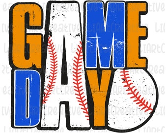 Archivo PNG azul y naranja del día del juego de béisbol, diseño de sublimación png púrpura dorado de béisbol, diseño png de béisbol, PNG del día del juego