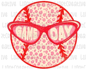 Baseball Game Day PNG File, Baseball Pink leopard Png Sublimation Design, Baseball mama png design, Game Day PNG