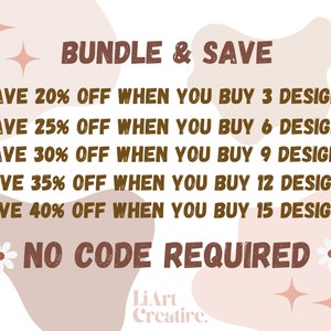Peut inclure: Graphique promotionnel de style r&eacute;tro avec le texte &laquo;&nbsp;BUNDLE & SAVE&nbsp;&raquo;. Il d&eacute;taille des r&eacute;ductions allant jusqu'&agrave; 40&nbsp;% sur l'achat de plusieurs mod&egrave;les, sans code requis. Le design comprend des accents floraux et &eacute;toil&eacute;s.