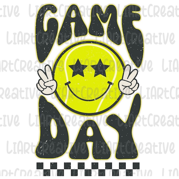 Game Day Tennis Smile Png, Tennis Smiled Png Sublimation Design, Tennis  Game Day png, Tennis  png designs