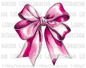 Lazo rosa de moda coqueta png, Lazo png, Lazo de cinta acuarela png, Coqueta png, Femenino png, Lazo de niña brillante png, Alta resolución