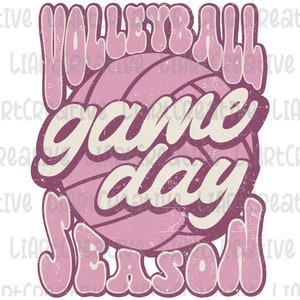 Volleyball Game Day Png, Volleyball Season Png Sublimation Design, Game Day Volleyball Png