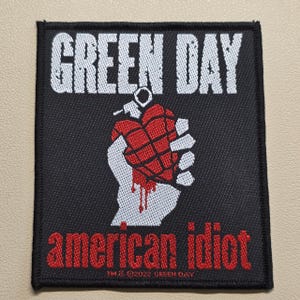 Green Day - American Idiot - Woven Patch Embellishment for Battle Jackets