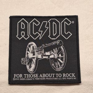 AC/DC - Para aquellos a punto de rockear - Parche tejido para chaquetas de batalla