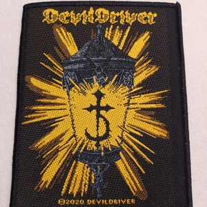 DevilDriver - Lantern Logo - Woven Patch Embellishment for Battle Jackets Trousers Backpacks