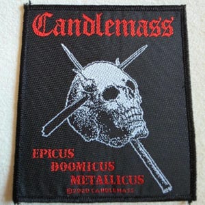 Candlemass - Epicus Doomicus Metallicus - Woven Patch Embellishment for Battle Jackets