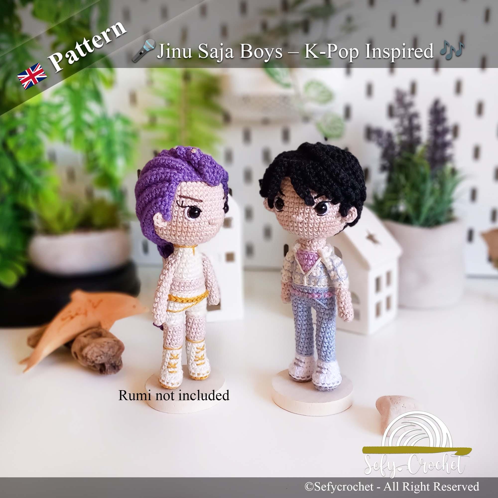 Jinu Crochet Pattern: K-pop Demon Hunters Inspired (PDF) - Etsy