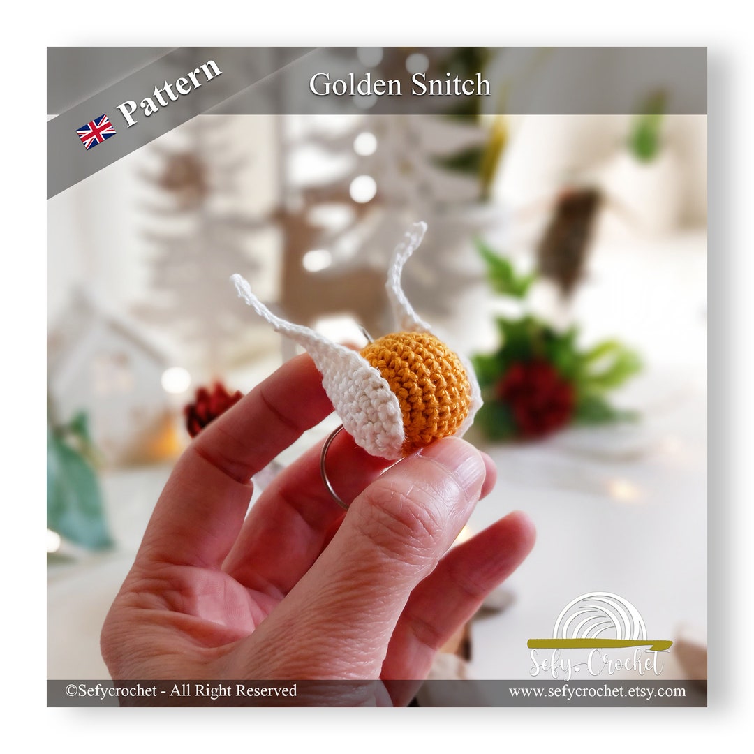 Snitch Pattern Alpha Snitch Keychain Crochet Pattern (PDF) - Etsy