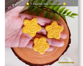 3 Star Variations Crochet Pattern (PDF)
