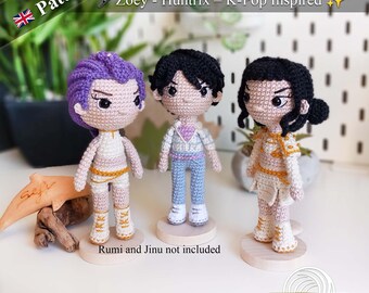 ゾーイのかぎ針編みパターン：K-POPデーモンハンターにインスパイア