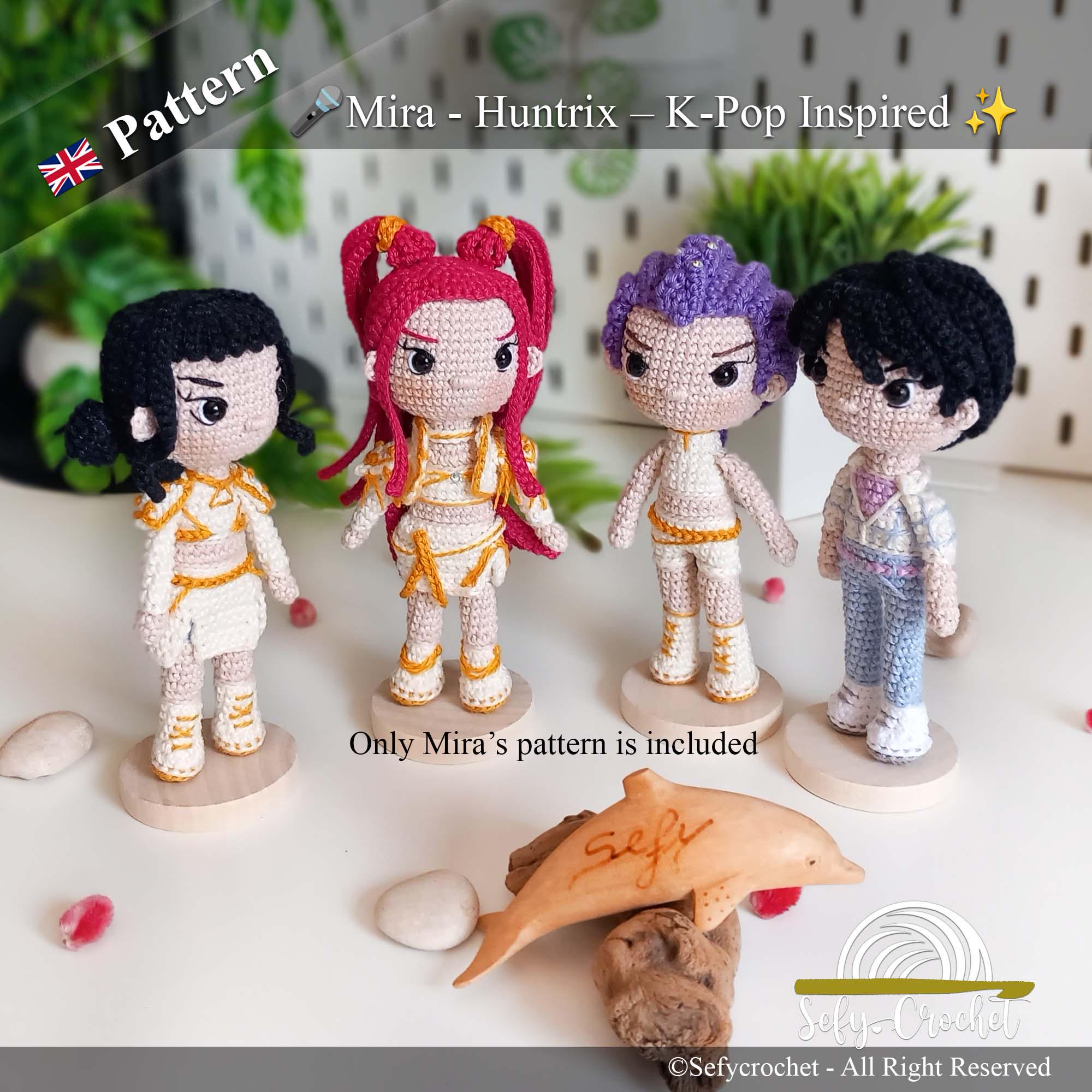 Mira Crochet Pattern: K-pop Demon Hunters Inspired (PDF) - Etsy