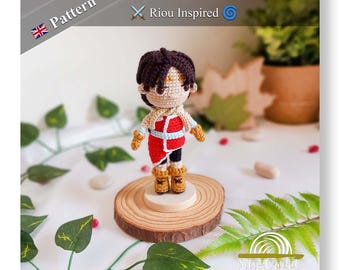 Padrão de crochê Riou: inspirado em Suikoden II (PDF)