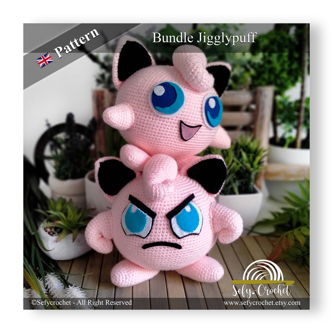 PAQUETE Jigglypuff y Jigglypuff Angry - Pokémon - Patrón Amigurumi en ...
