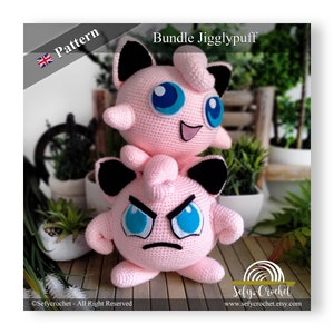 Jigglypuff Bundle Crochet Pattern: 2 Patterns (PDF)