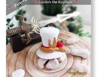 Lucifer's Hat Keychain Crochet Pattern: Hazbin Hotel Inspired (PDF)