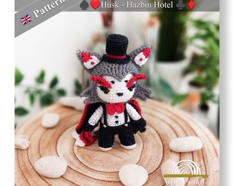 Husk - Hazbin Hotel - Amigurumi Crochet Pattern - PDF - Instructions in English