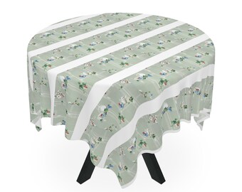 1930 Vintage Floral Küchen Tischdecke