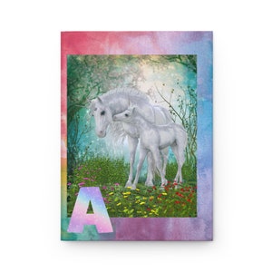 Unicorn Lovers Dream Journal Personalized Hardcover Journal Matte