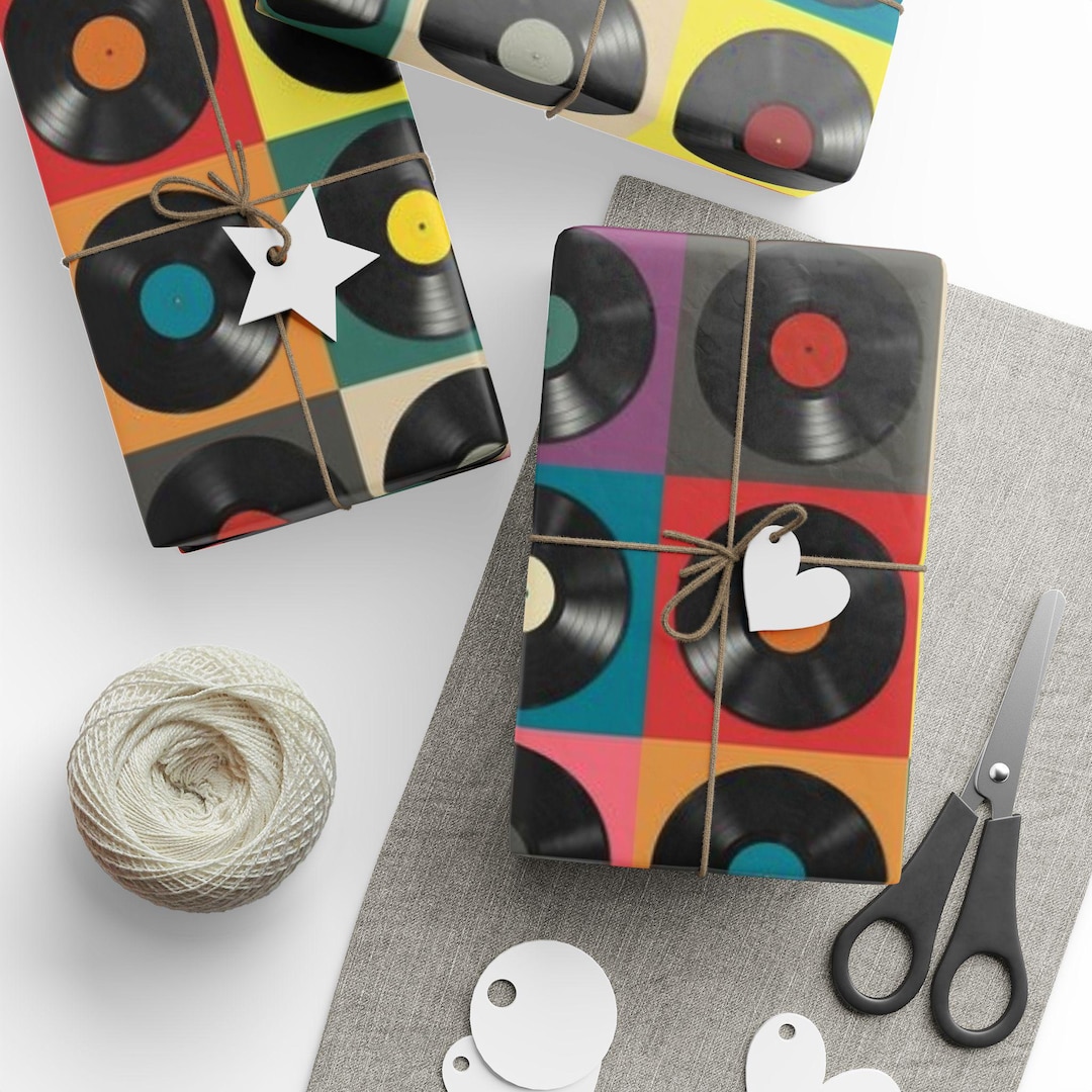 Vinyl Records Vintage 70's Wrapping Papers - Etsy