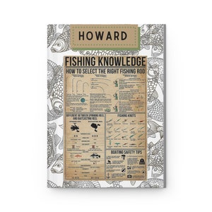Fish Personalized Name Fishing Knowledge Hardcover Journal Matte