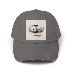 Vintage Classic Car Unisex Distressed Cap