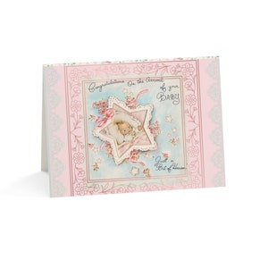 Cartes de voeux unisexes Babys vintage (1, 10, 30 et 50 pièces)