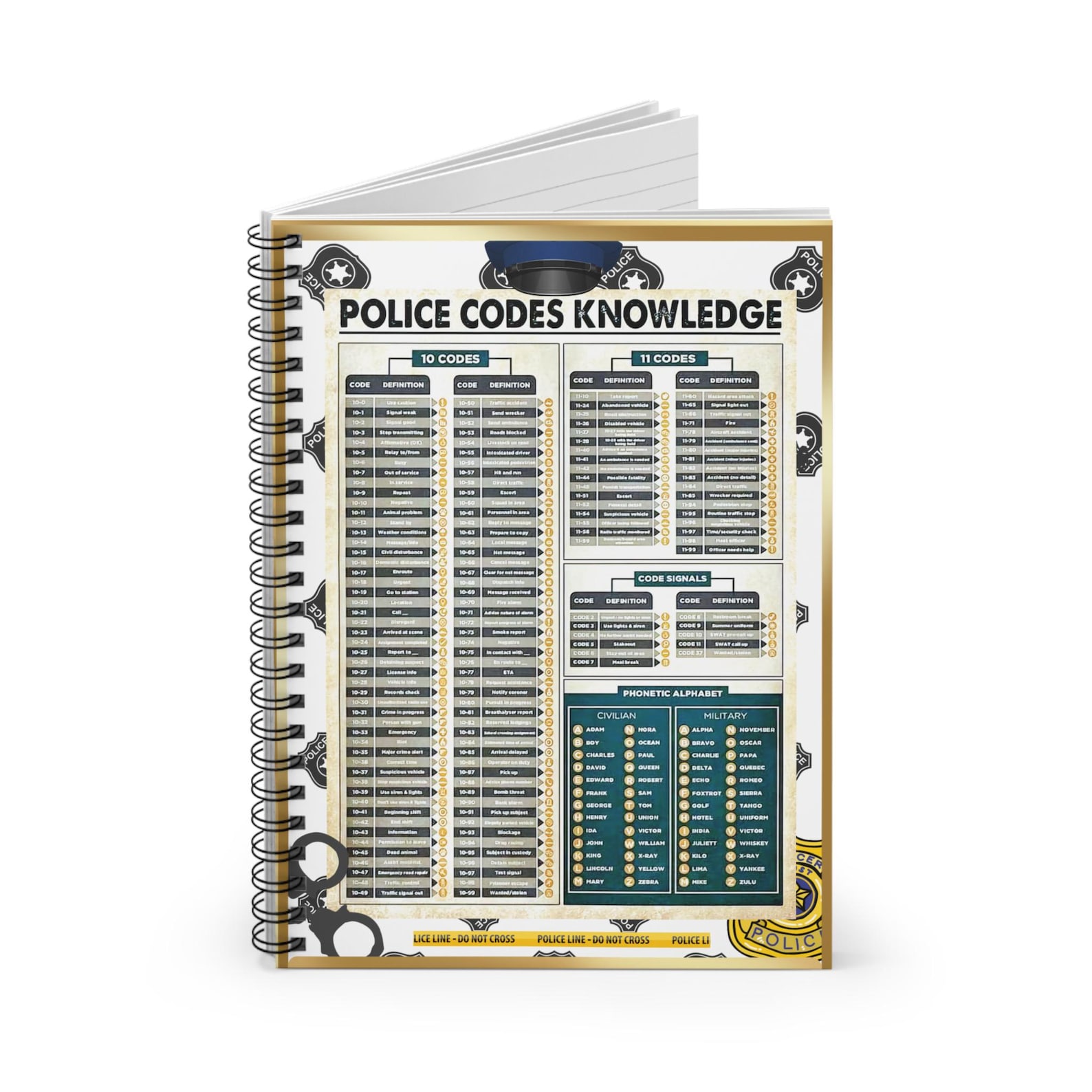Code Enforcement Handbook Police Codes Law Enforcement Knowledge Spiral Notebook - Ruled Line - Etsy