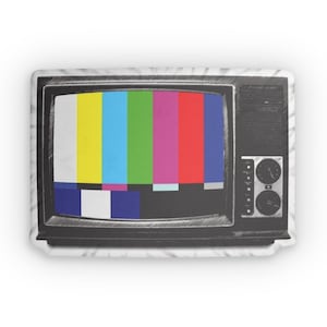 Vintage Retro 1970s TV Custom Shaped Pillow - Turn Nobs, Zipper Cleaning - Home Decor, Throw Pillow, Unique Gift, Room Accent, Couch Cushion