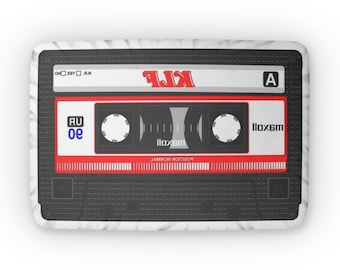 Retro Cassette Tape Pillow: 80s Music Lover Throw Cushion