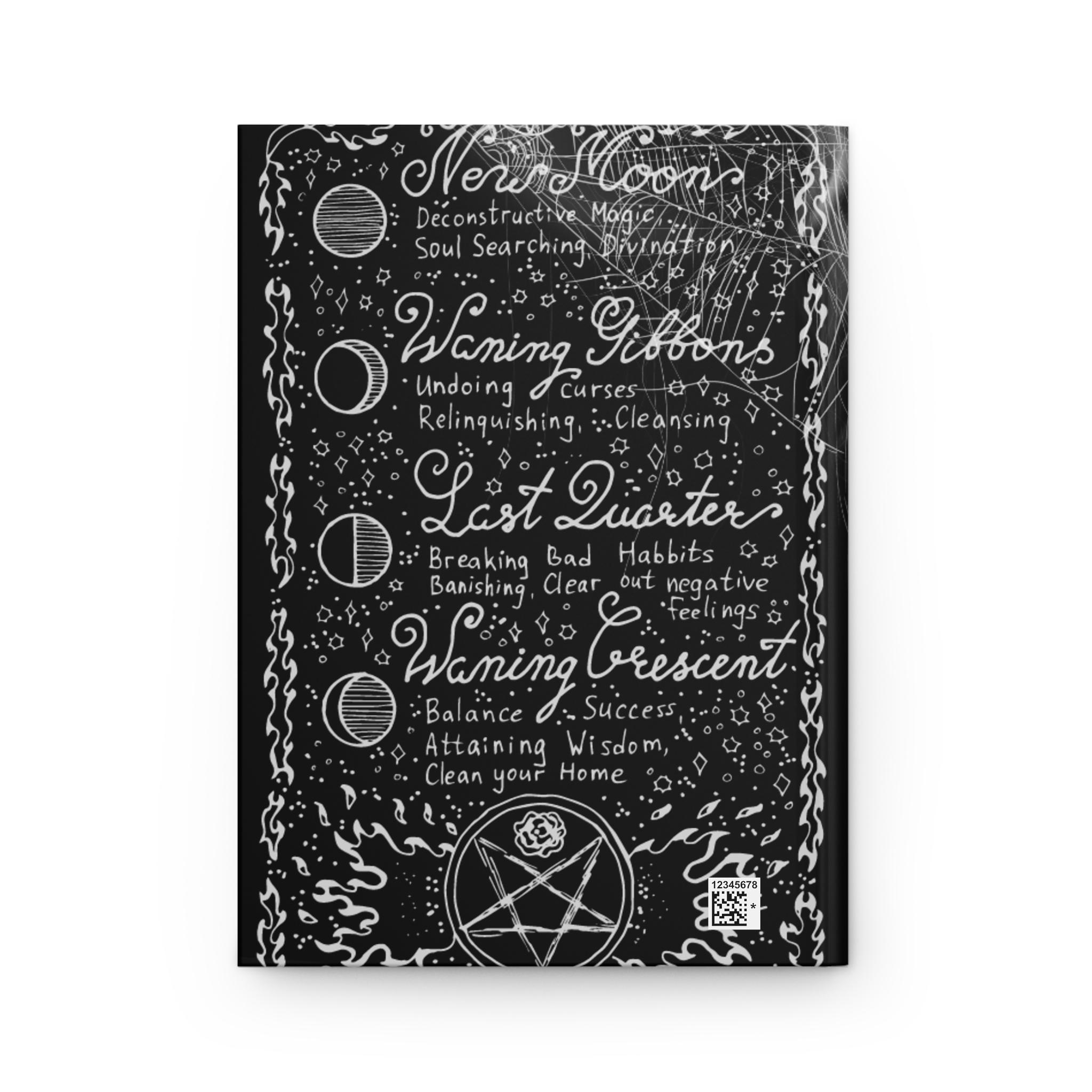 Lunar Spells and Moon Phases Black Hardcover Journal Matte - Etsy