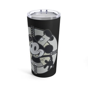 Vaso Vintage Steamboat Willie Mickey Mouse 20oz imagen 1