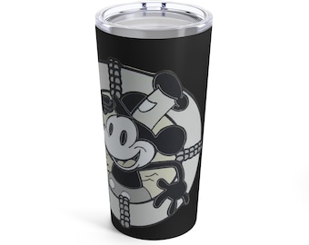 Vintage Steamboat Willie Mickey Mouse Tumbler 20oz