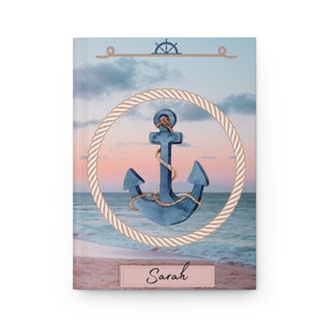 Sail Away Personalized Ocean Hardcover Journal Matte