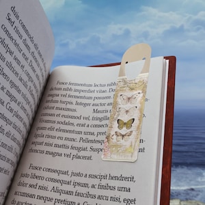 Vintage Botanical Butterfly Clip Bookmark