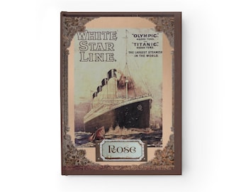 Diario vintage del viaje del Titanic