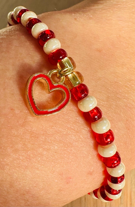Love heart bracelet cheap best sale