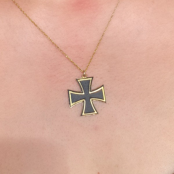 Personalized Gold Cross Necklace - Gift or Yourself