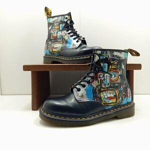 Dr. Martens 1460 collaboration Basquiat in black leather with a multicolored pattern EUR 39 / UK 6