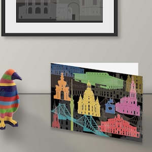 Dresden als Kunstpostkarte